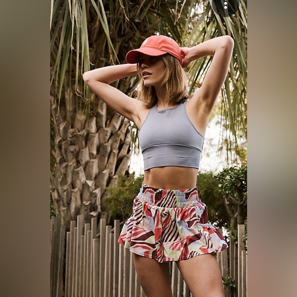 Free People Pants - FREE PEOPLE | GET YOUR FLIRT ON PRINTED SHORTS IN MOONLIGHT COMBO SIZE SMALL